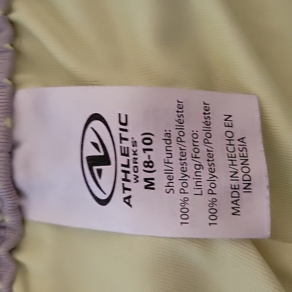 Athletic shorts. Medium. Grey with yellow/green neon under. - Picture 4 of 4
